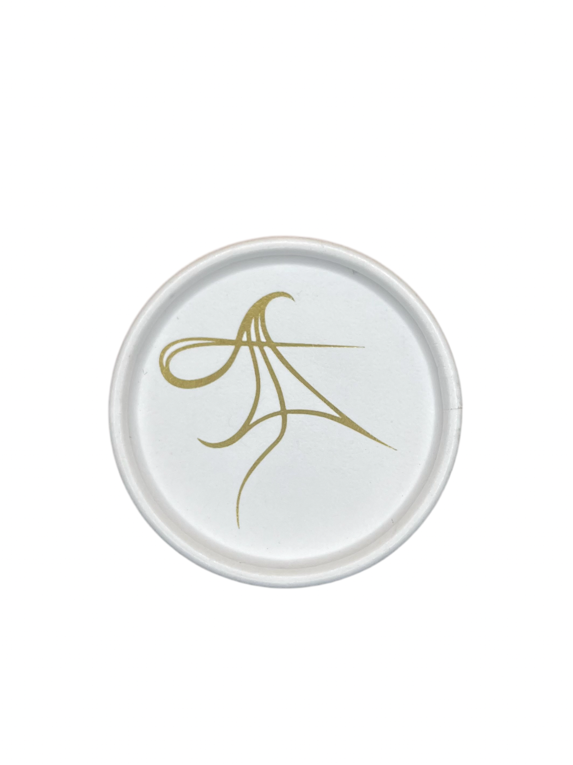 Livingmajik LOGO on top of Vuvla & Vagina Balancing Oil's packaging made of recycled material. 